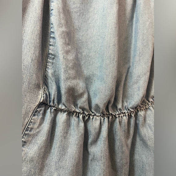 🔴Beachlunchlounge midi denim look dress size medium summer spring - Picture 2 of 9